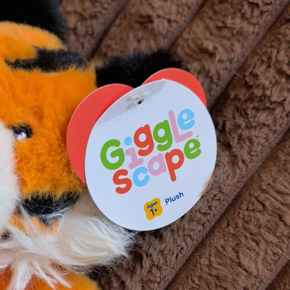 Target Orange and White Plush with Pink Heart - Picture 2 of 6